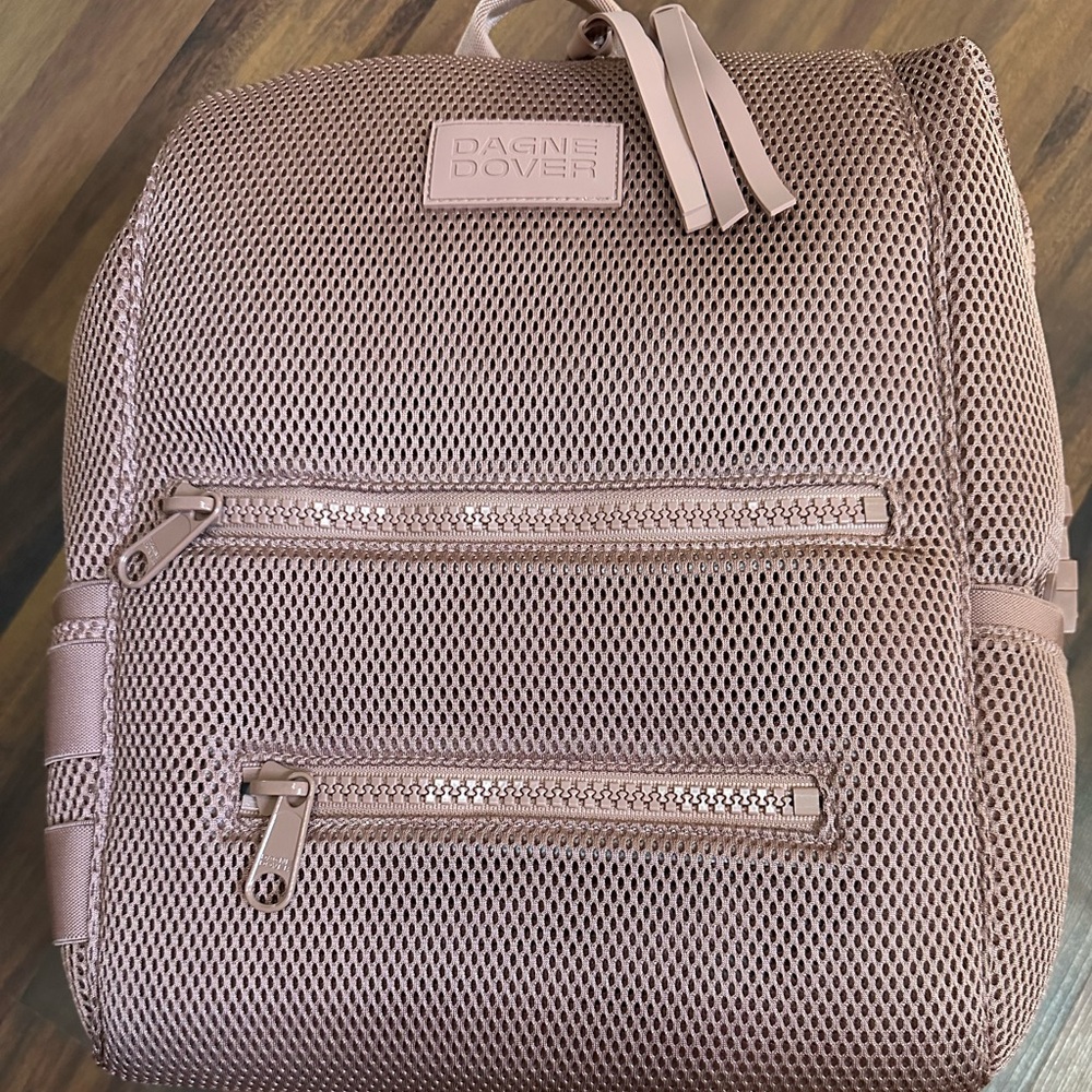 Dagne Dover Women's Indi Mesh Diaper Bag/Backpack - Mauve Pink, Size Large